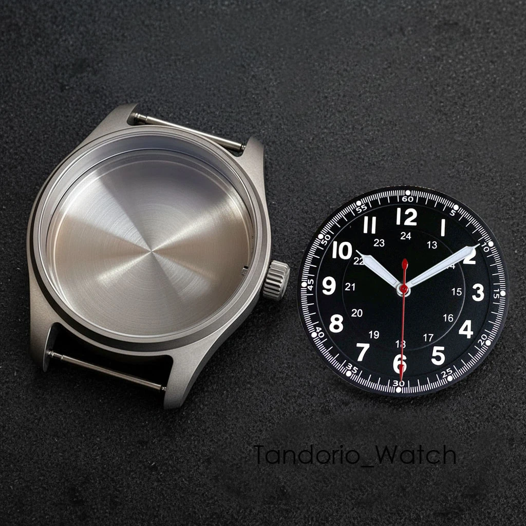 

39 мм титановый корпус для часов Pilot, набор циферблатов, сапфировое стекло, подходит для NH35 Miyota 8215 ETA2824, механизм для дайверских часов, корпус 20 АТМ, без аллергии