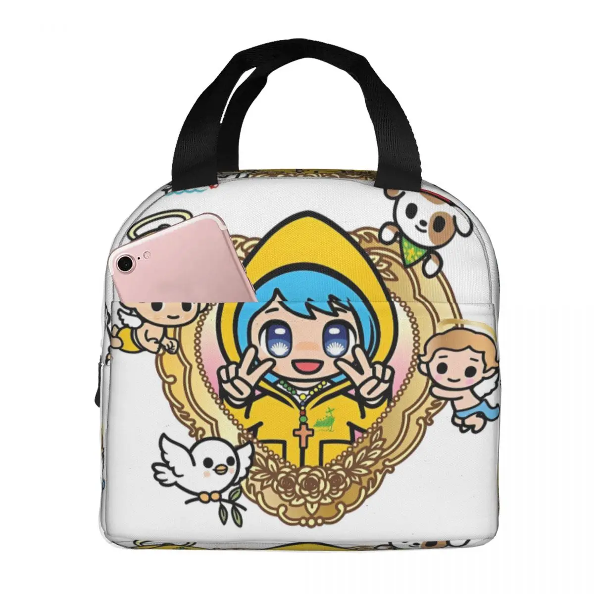 Luce Vatican Mascot Insulated Lunch Bags Cooler Bag Lunch Container Catholic Church 2025 Large Tote Lunch Box for Men Women