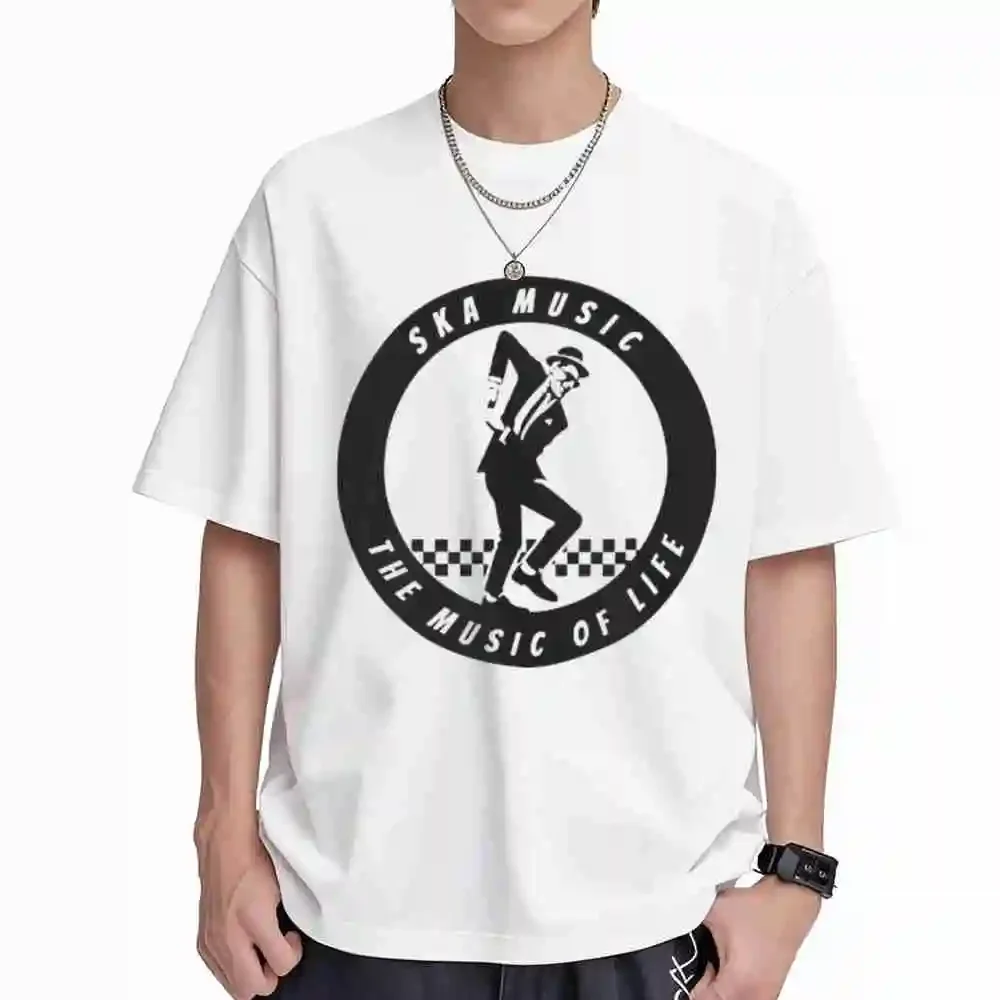 Ska Music 2 Tone The Specials Madness Beat Rudeboy Nutty Short Sleeve Tee 100% Cotton T-Shirt
