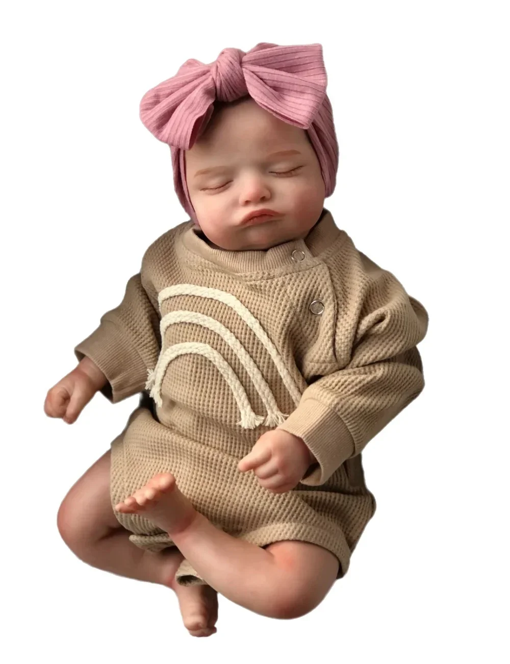 

17 Inch Rosalie Reborn Baby Doll Hanmdade Lifelike Newborn Baby Doll For Children Birthday Gifts