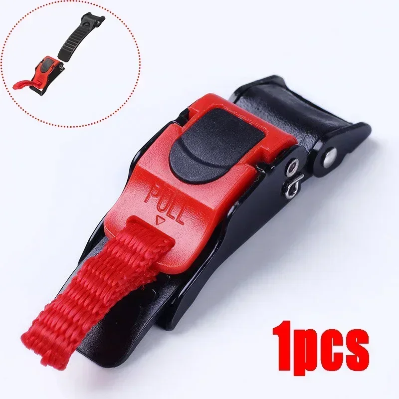 

1PC Motorcycle Helmet Speed Clip Chin Strap Quick Release Pull Buckle Black Red Motorcycle Helmet Lock Socket 10-section Buckle
