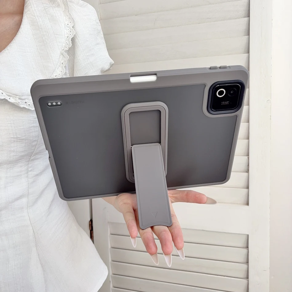 For Xiaomi Mi Pad Case 8 7 6 5 6S Pro for Redmi Pad SE 11 2025 Pencil Slot Translucent Matte Stand Case Kickstand Hard Cover