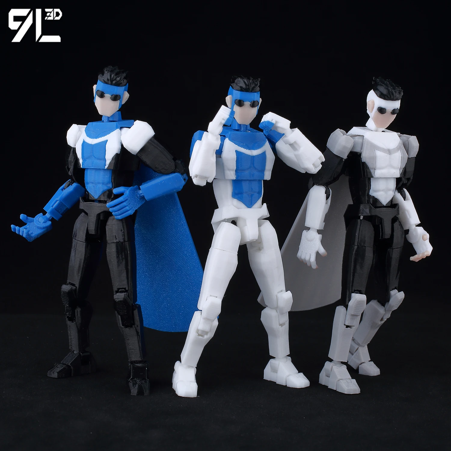 9L3D Lucky 13 Invincible Boy Eve​ Omni Action Figure 3D Printed Anime Model Multi-Jointed Poseable Collectible Toy Gift for Fans image 2