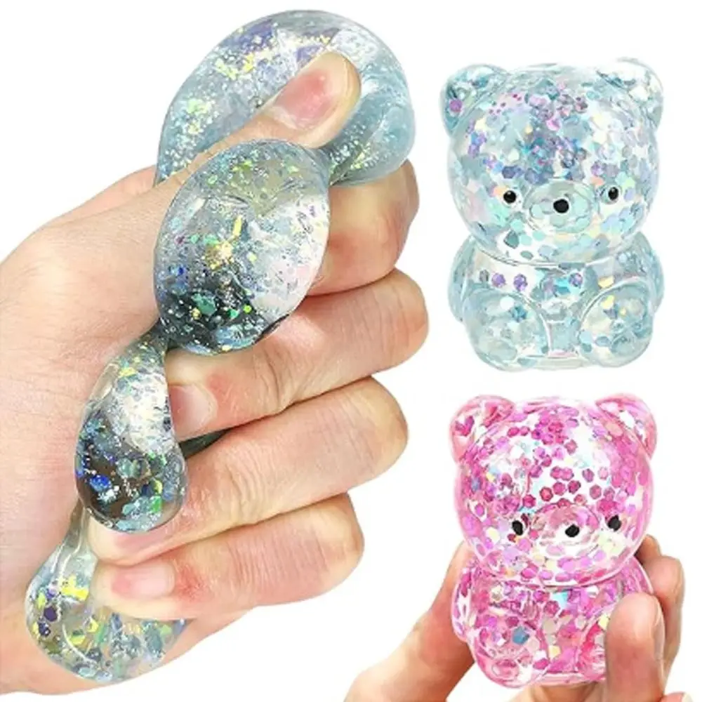 New Gummy Bear Bear Squishy Fidget Toys Soft Funny Squishy Ball Cute Sugar Stress Ball Sensory Toys for Adults