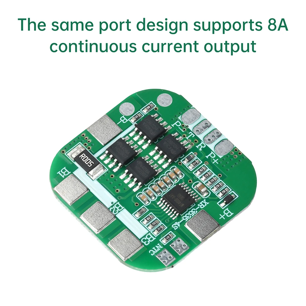 BMS 4S 14,8 В/16,8 В 8A 18650 Плата защиты аккумулятора Тот же порт перезарядки, переразрядки, перегрузки по току, защита от короткого замыкания