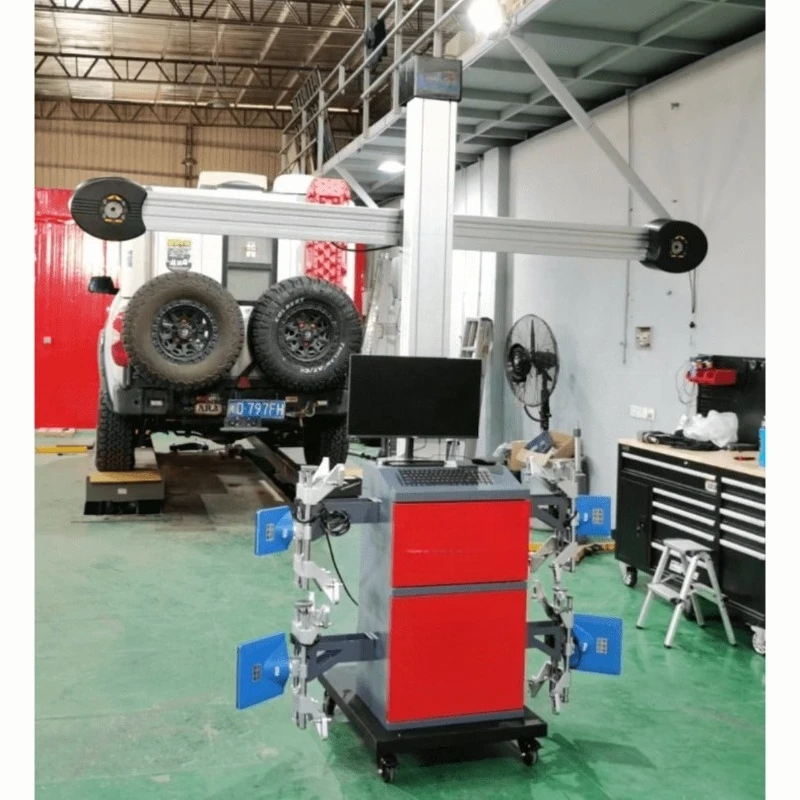 Four wheel aligner, mobile tire repair shop car aligner
