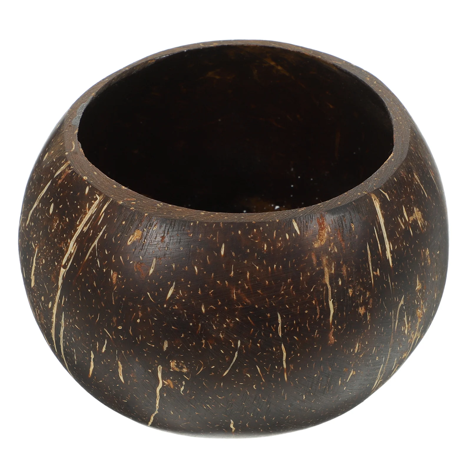 

Natural Coconut Shell Holder Bowl for Wax Storage Decorative Scented Cup Ideal Coastal Bar Bedroom Table
