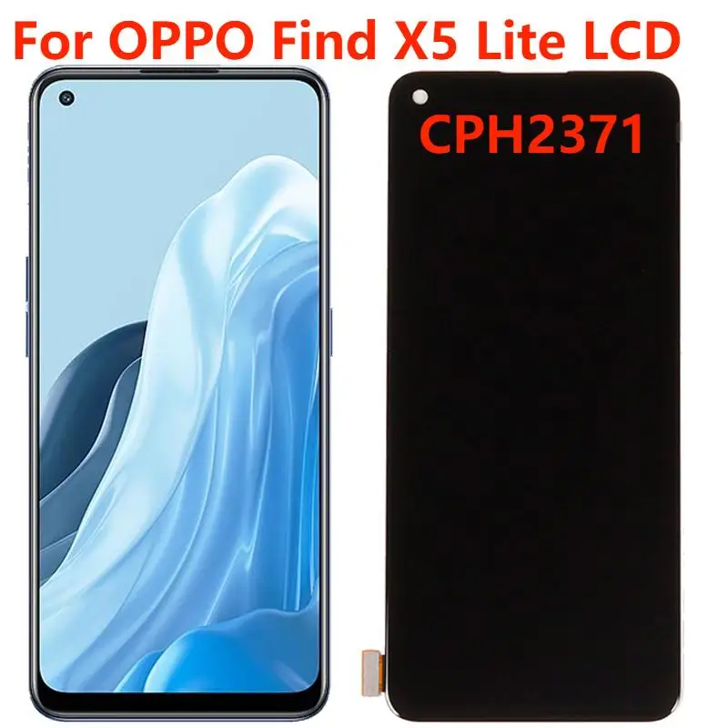 

6.43" Original For OPPO Find X5 Lite LCD Display With Frame CPH2371 LCD Touch Screen Digitizer Panel Assembly Replacement