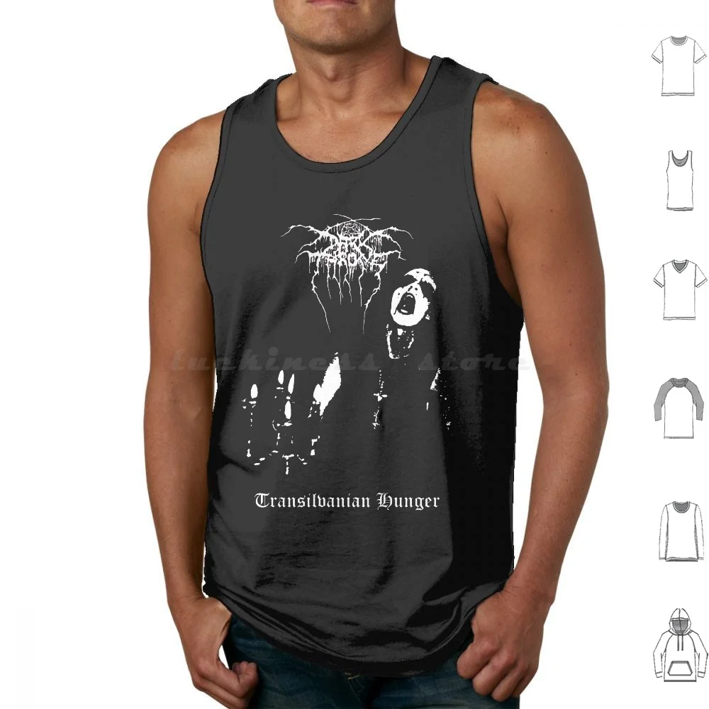 Darkthrone Transilvanian Hunger Black Metal Tank Tops Print Cotton Darkthrone Black Metal Burzum Dark Funeral