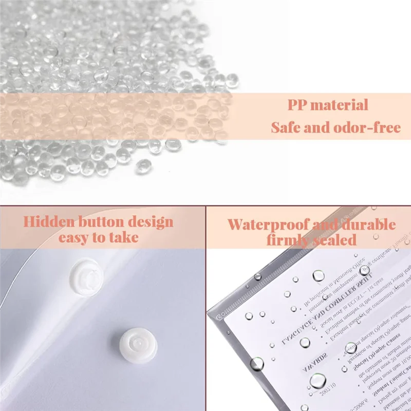 

A13E-40 Pack Stamp And Die Storage Pockets, Reusable Envelopes Waterproof Sticker Organizer Receipt Holder (7Inchx9.4Inch)