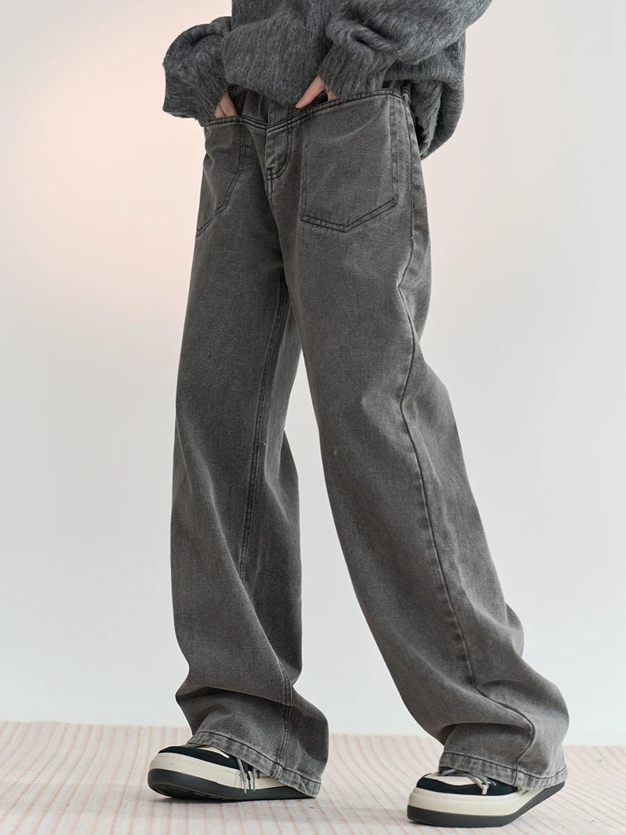 

Wan You avi Museum Vintage Waed Denim Jeans Women's Autumn 2025 New Straight Leg Trousers Casual l Waist Jeans