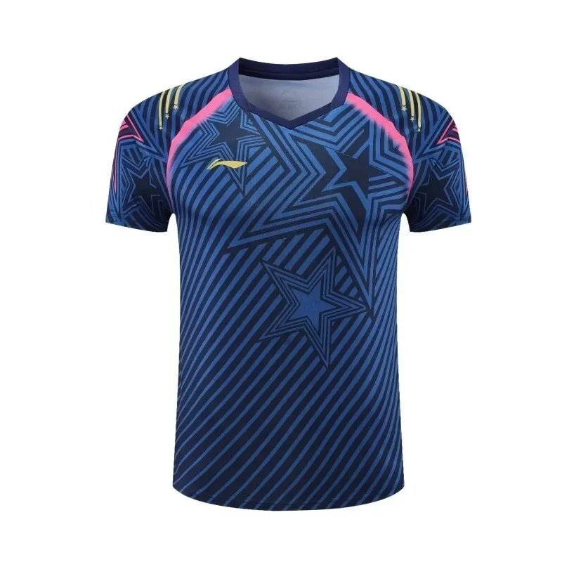 2026 New Badminton Sportswear Table Tennis Short-sleeved Limited Edition Competition Suit Breathable Sweat-absorbent Top T-shirt