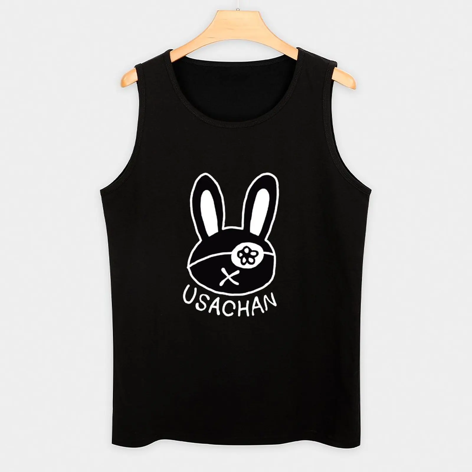 Camiseta sin mangas de Buda usachan para hombre, camisa de manga corta para gimnasio, accesorios de entrenamiento, novedad