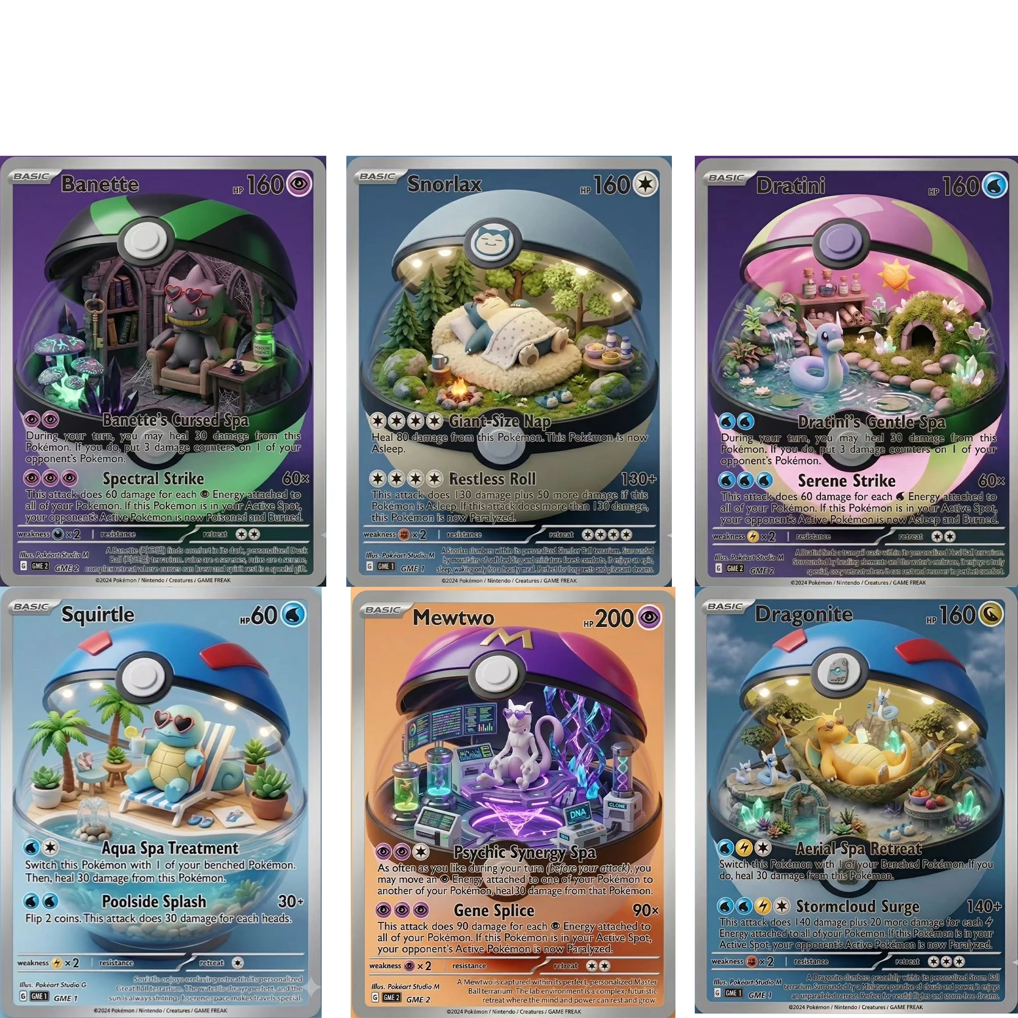 DIY Self Control Squirtle mewto Dragonite Collect Signature Trading Flash Card Anime Cartoon Christmas Gift