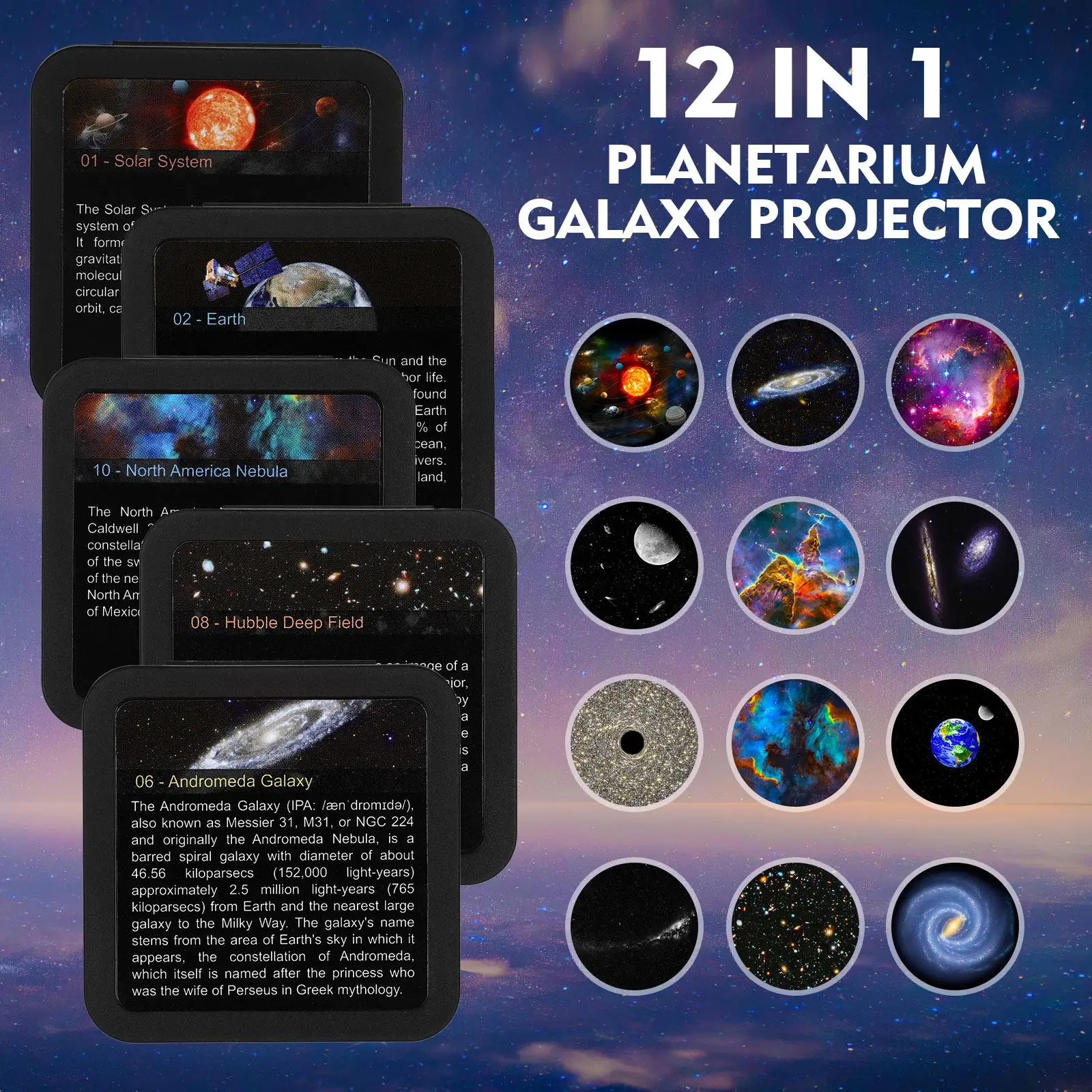Galaxy Projector Nebula Star Light with Remote Celebrity for Bedroom Astronaut Night