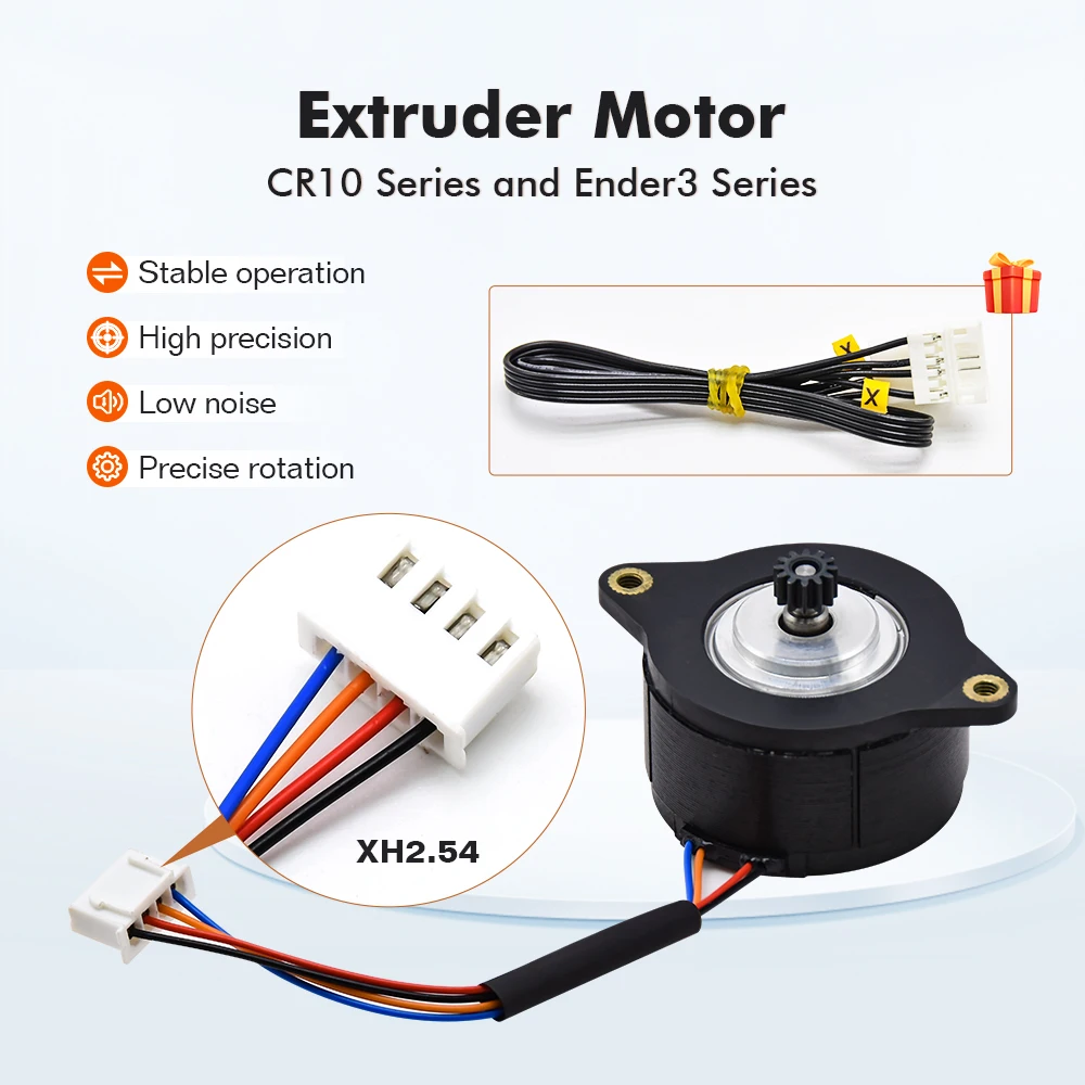 K1 Extruder Stepping Motor 1.8 Degree Press 12 Tooth Gear Circular Stepper Motor for K1 Max K1C Ender 3 V3/V3 Plus 3D Printer