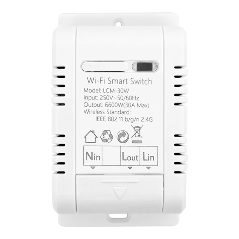 

Tuya WIFI Smart Circuit Breaker With Power Monitor Smart Life APP Timer Remote Control Wireless Intelligent Switch