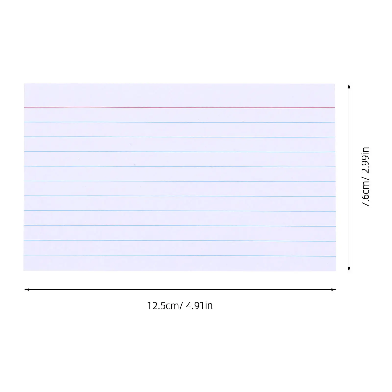 400Pcs Horizontal Ruled Index Cards 4x6 Inch Compact Size Tear Resistant Paper Study Flashcards School Office Supplies