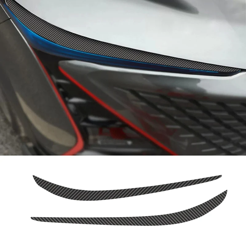 2pcs for Changan UNI-T 2020-2023 UNIt Lamp Eyebrow Carbon Pattern Decorative Strip Tail Light Sticker