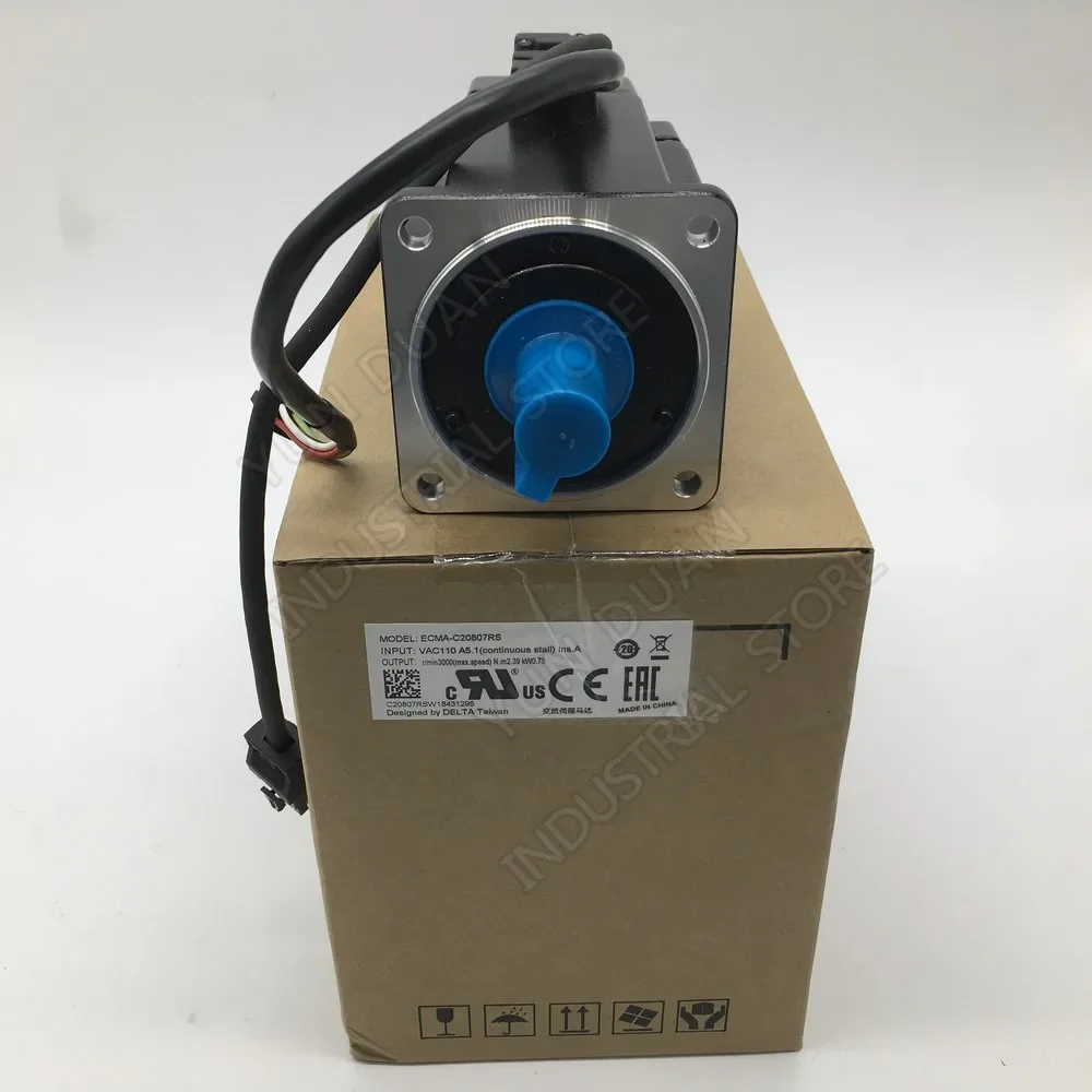 750W New Delta AC220V 80mm Servo Motor 0.75KW 2.39NM 3000rpm NEMA32 ECMA-C20807RS