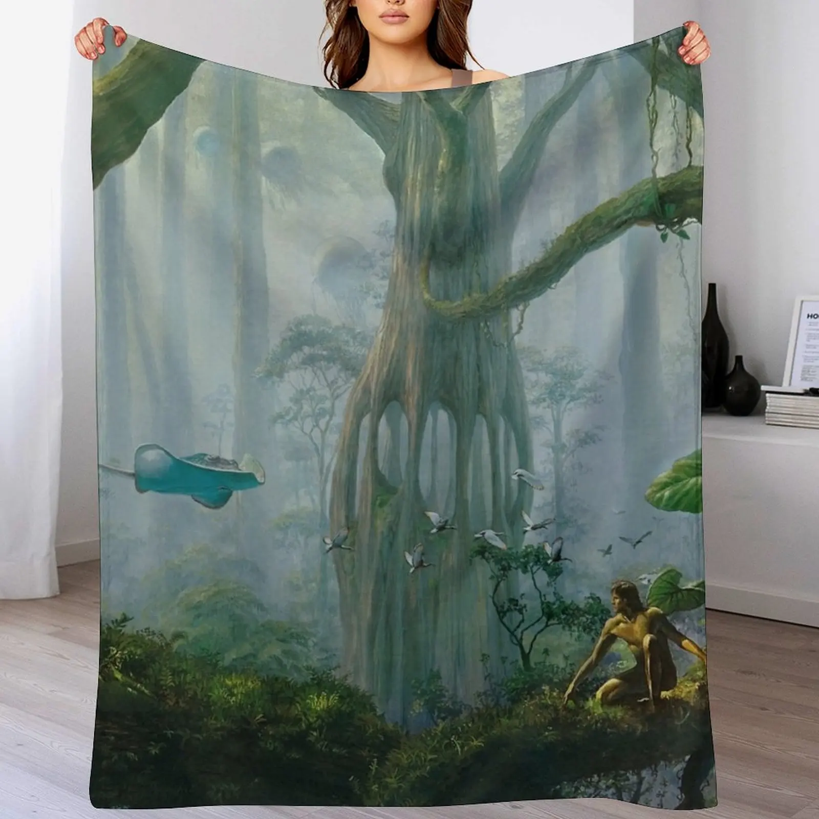 

Midworld Throw Blanket Portable Lightweight Blanket for Travel Camping