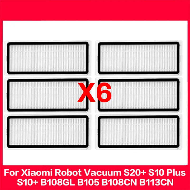 WHYY-Для робота-пылесоса Xiaomi S20+/S10 Plus/S10+/ B108GL/B105/B108CN Запасные части Фильтр для швабры Основная боковая щетка Аксессуары