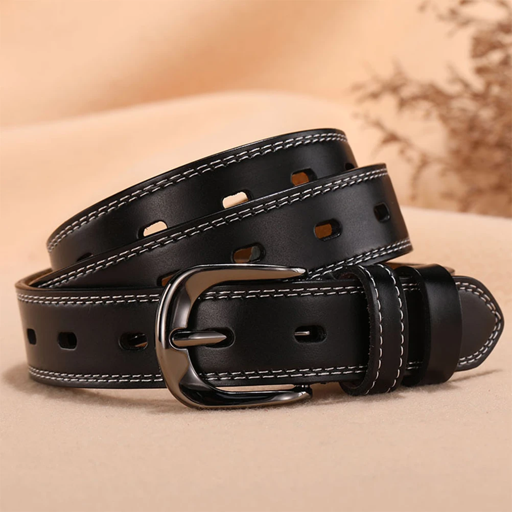 

Stylish Women Belt Fashion Jeans Waist Decorative Premium Material Tights PU Durable Retro Buckle Ladies Casual Belts