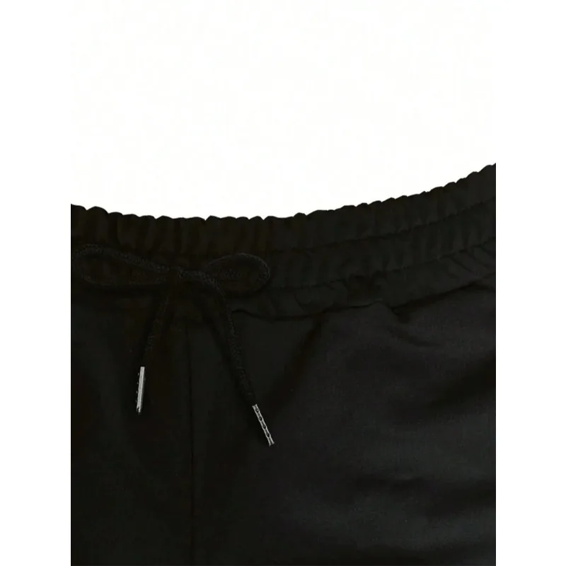 حجم كبير 1XL-5XL المرأة الجديدة متعة الكتابة على الجدران المطبوعة حزام عادية الرباط طويل بنطال ذو قصة أرجل واسعة