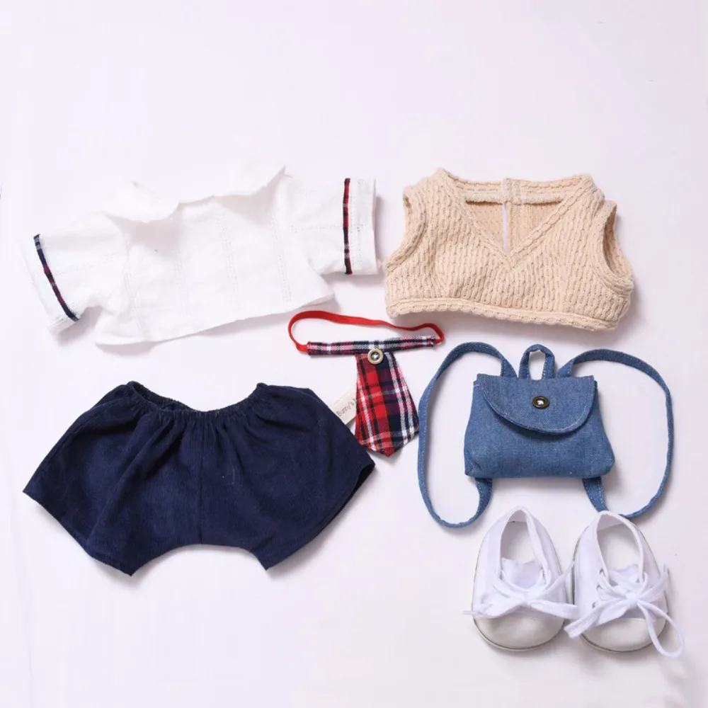 

Одежда для куклы Лабубу 38 см: школьная форма, сумка, обувь, милые наряды, аксессуары для куклы, сменная одежда, игрушка для игр и вечеринок, подарок