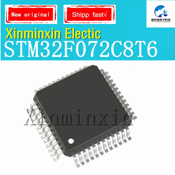 1-10pcs/Lot STM32F072C8T6 STM32 F072C8T6 QFP-48 32-bit microcontroller MCU IC Chip 100% New  Original In Stock