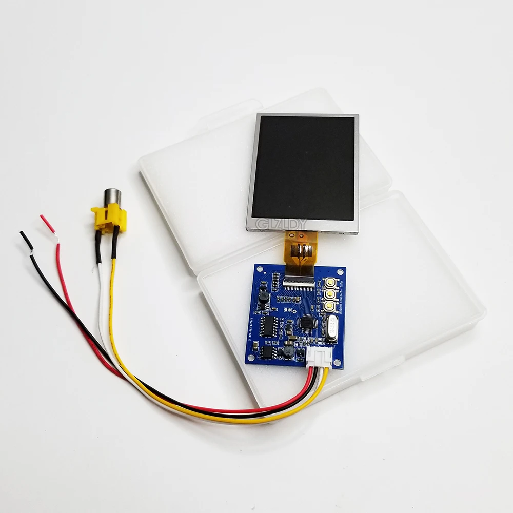 Kit de módulo de pantalla lcd de 2,8 pulgadas, interruptor automático NTSC/PAL 960x240 4:3, interruptor automático RCA AV para timbre, pantalla de coche, vídeo CCTV para coche