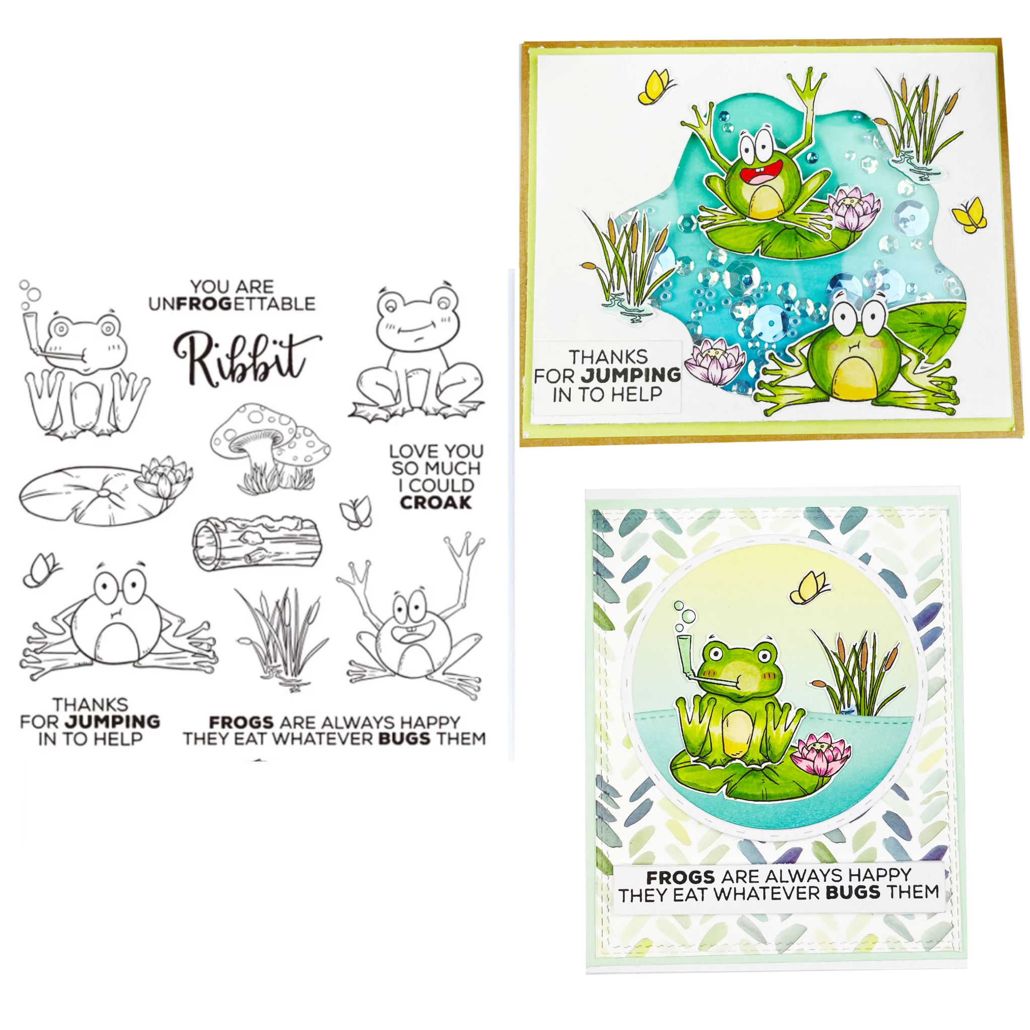 MangoCraft Cute Pond Frog Metal Cutting Dies And Stamps Stencils For Decor DIY Scrapbooking Photo Album Embossing Paper Card s