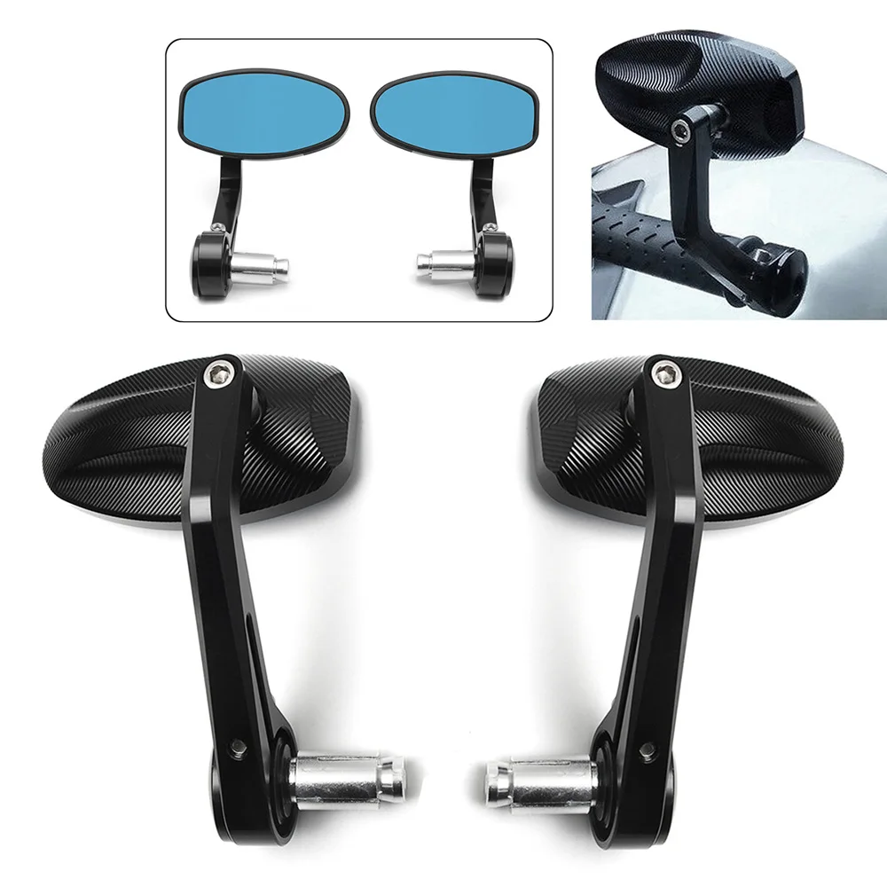 Universal Fahrrad Spiegel Motorrad Rückspiegel Für Honda Suzuki Yamaha Ducati Einstellbare Weitwinkel Konvexen Spiegel Reflektor