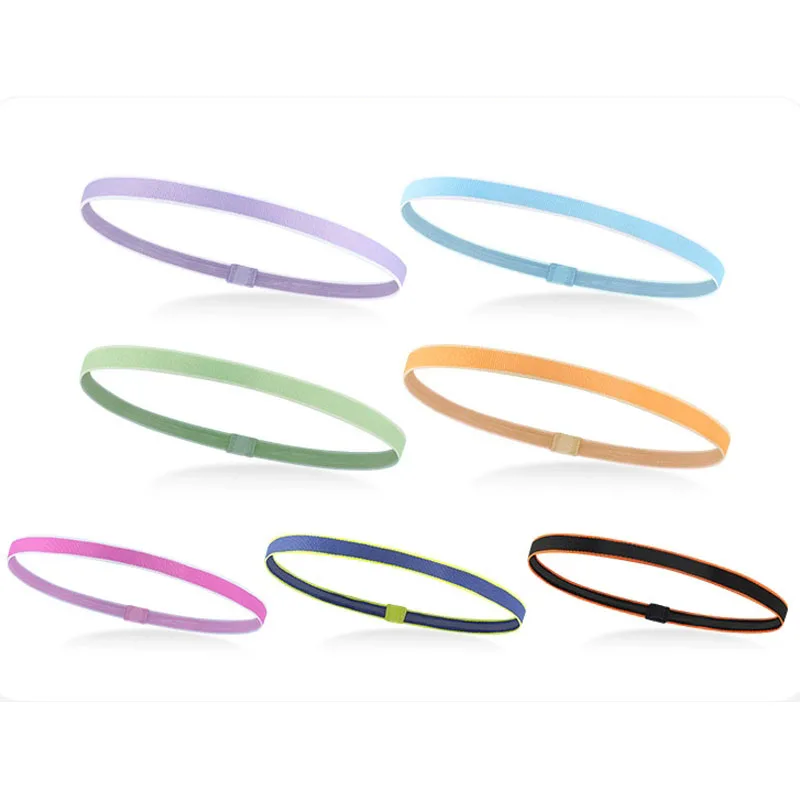 2pcs High Elastic Sport Running Hair Band Non-Slip Absorbent Silicone Headband for Yoga Bodybuilding Men Women Head Sweatband