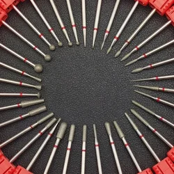 47 Types diamond nail drill bit nail manicure table ony clean nail  safety bit nail drill machine accessories remove skin tools