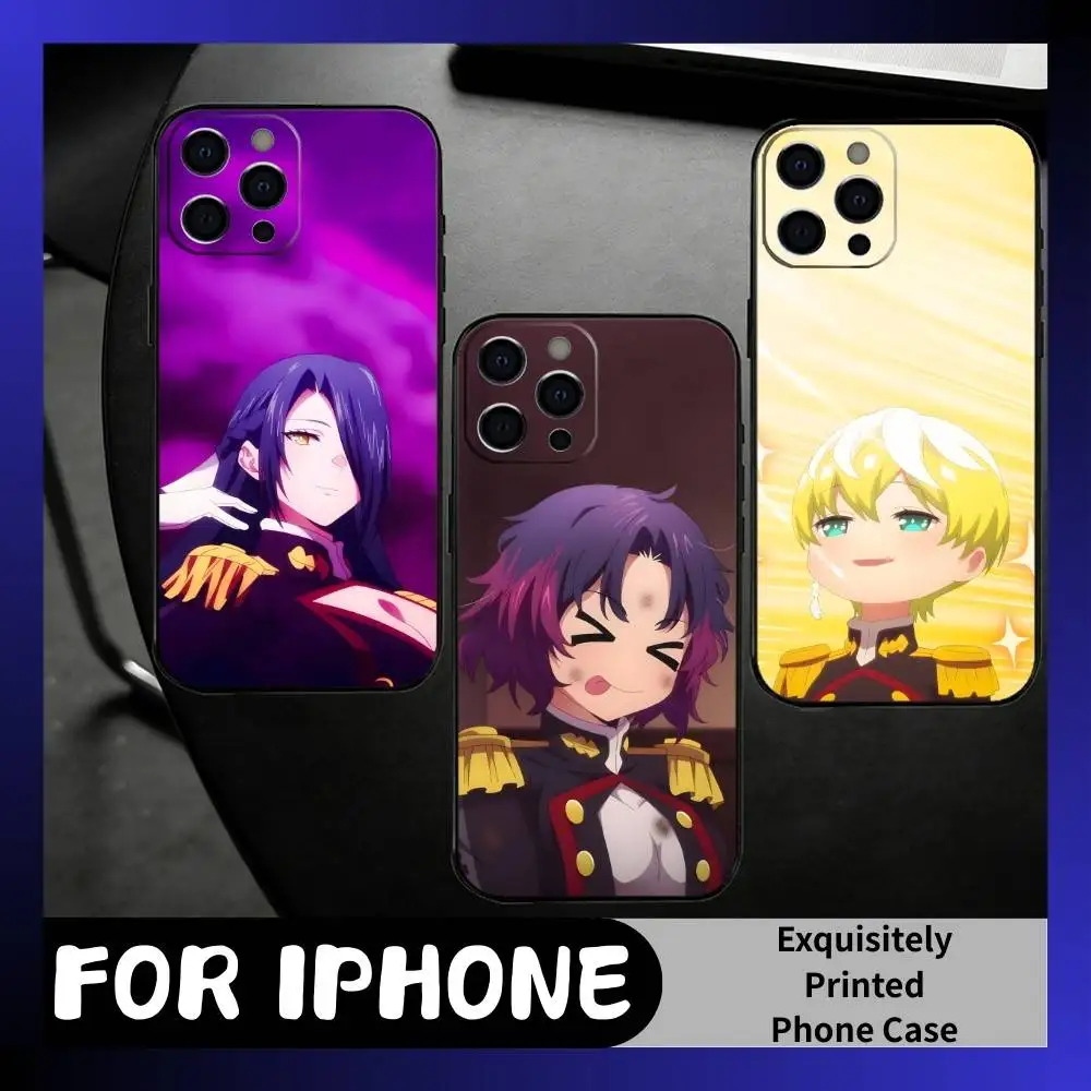 

C-Chained Soldier Anime Characters Phone Case For iPhone17,16,15,14,13,12 Plus,Max Soft Silicone Black Cover