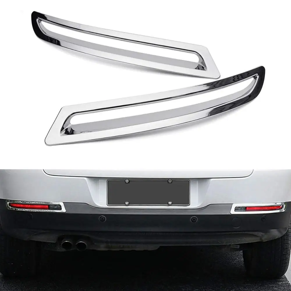

Chrome Rear Bumper Reflector Cover Fog Light Trim For VW Tiguan 2010-2015
