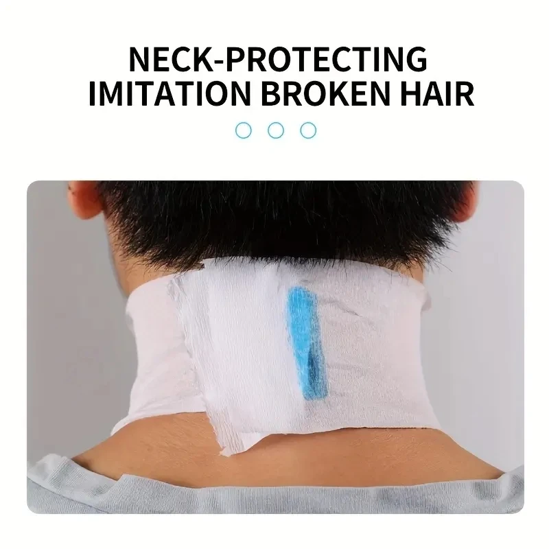 Disposable scarf paper, neck paper, hair dyeing, hair cutting, hair breakage prevention and neck protection paper