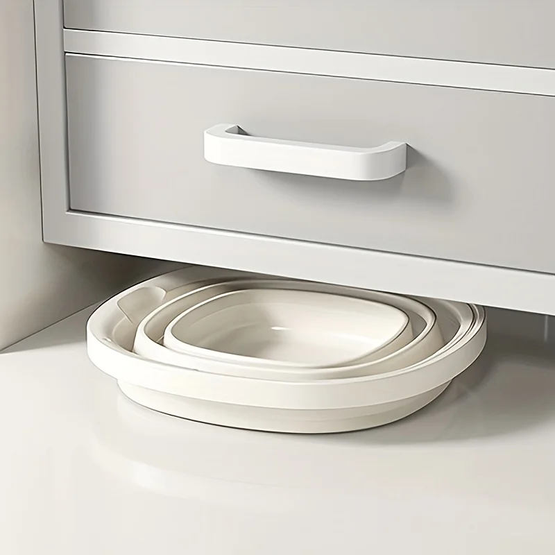 دلو قابل للطي متعدد الوظائف، محمول لصيد الأسماك في الهواء الطلق، وتخزين المنزل، والغسيل ونقع القدم. توفر المساحة، سعة كبيرة. #2