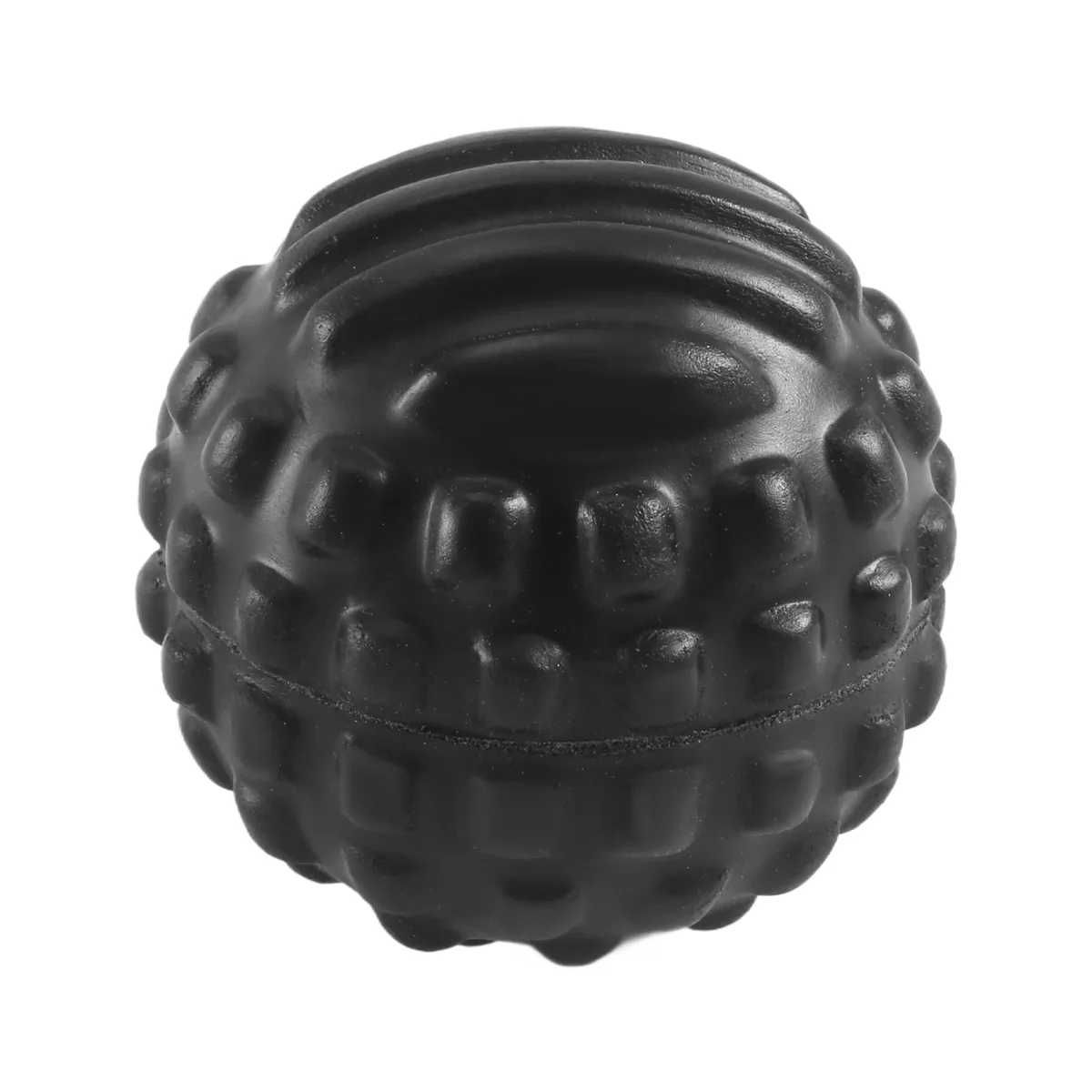 Pu Foam Bump Fascia Ball ผ่อนคลายกล้ามเนื้อฟิตเนสนวดกันน้ําและทําความสะอาดง่าย Health Care Ball-Black Rich