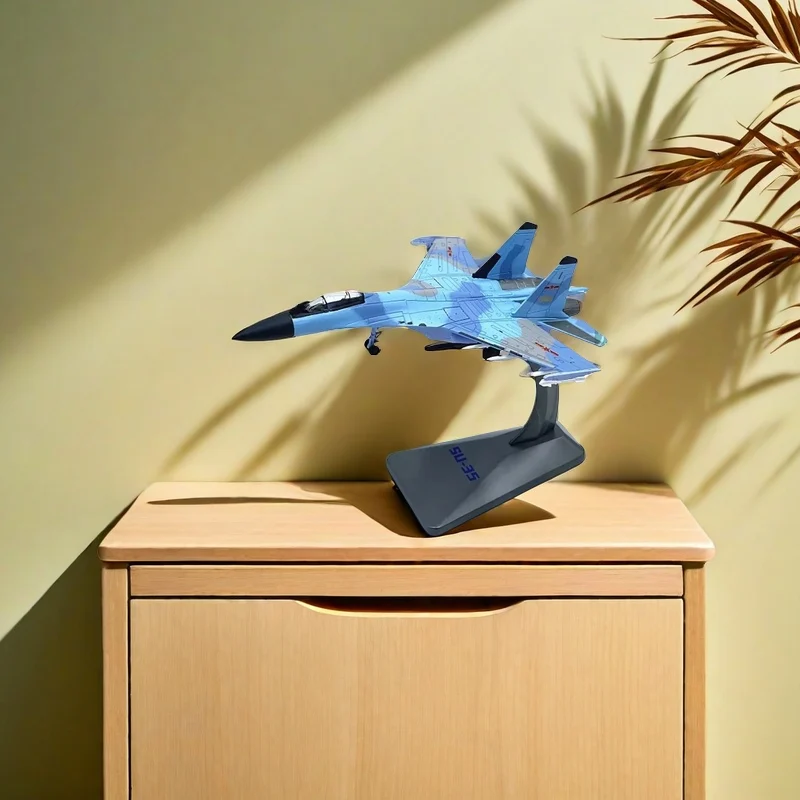 

Diecast 1:144 Scale Russian SU35 super fighter Alloy Finished Simulation Model Static Decoration Souvenir Gifts For Adult Boy