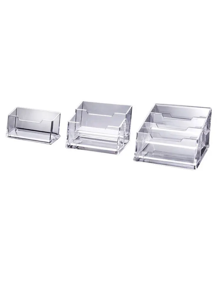 Klar Acryl Desktop Visitenkarte Halter Display Steht Transparent