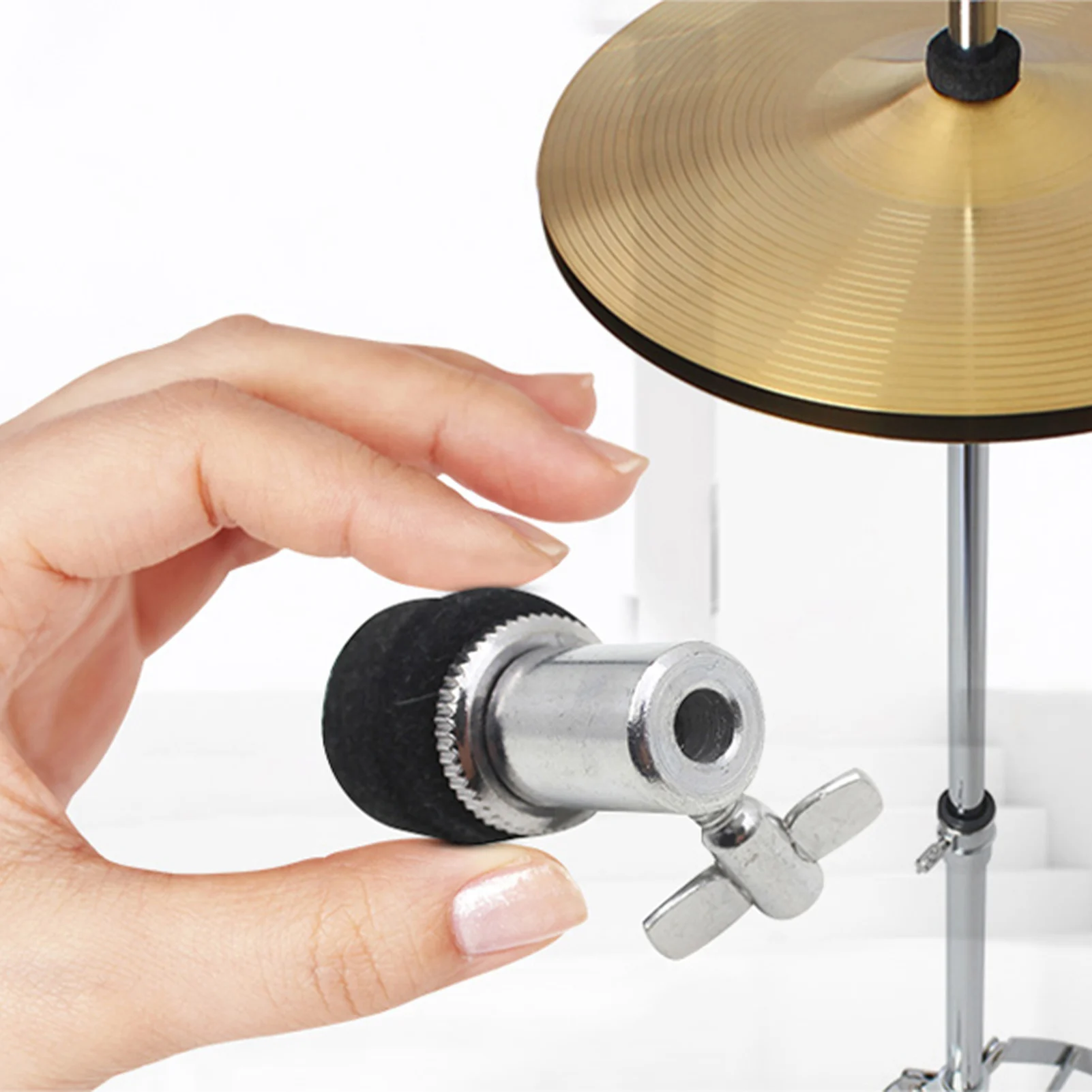 6mm Durable Metal Hi-Hat Clutch Replacement Part, Universal Hardware Accessory for Jazz Drum Hi-Hat Cymbal Stand, Sturdy Metal