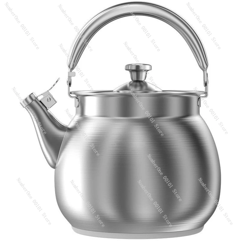Gas Kettle 316 Stainless Steel Gas Whistle Induction Cooker Dual-use for Boiling Water and Soup 5.5L