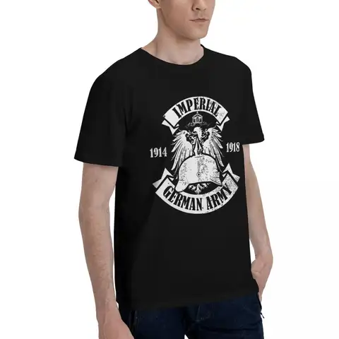 Första världskriget tyska armén 100% bomull casual andningsbar bekväm vintage rolig t-shirt för män T-shirt herr 10 best sales första världskriget tyska - №10