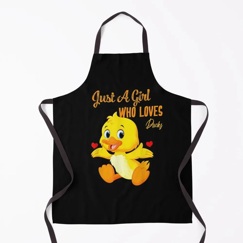 Just A Girl Who Loves Ducks Rubber Duck Daughter Gift Apron man chef uniform Apron