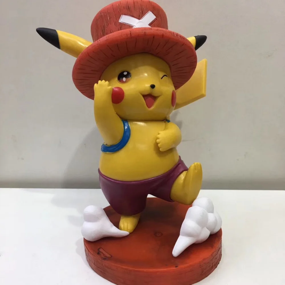 

Аниме-фигурка One Piece Тони Тони Чоппер в образе Пикачу, коллекционная модель, игрушка из ПВХ, 17 см