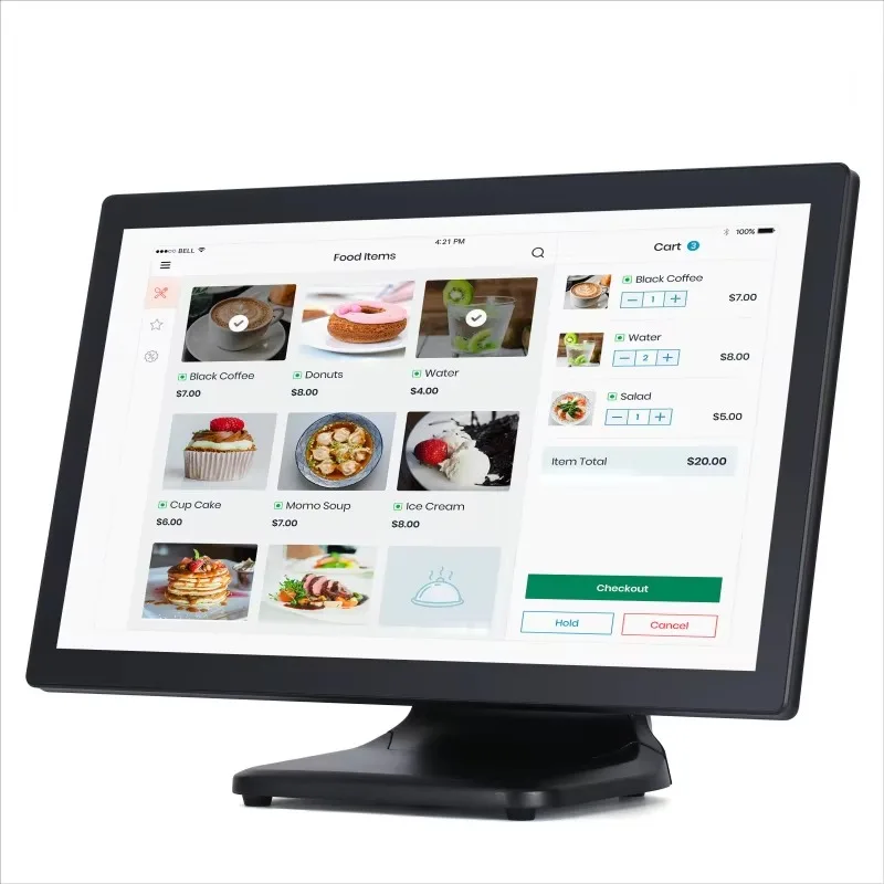 2026 Affordable 21.5inch Dual Touch Cash Register 10 Capacitive POS Terminal Small Businesses POS System