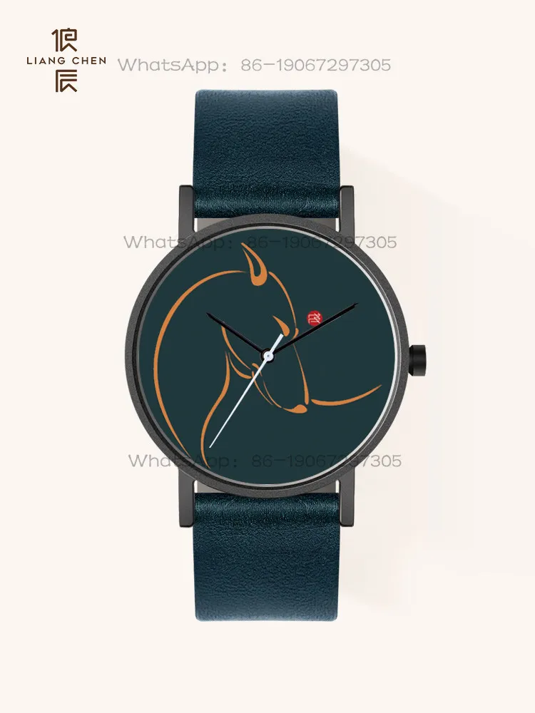 

[Zodiac Design] Yuanchen Original Niche Art Birthday Gift Customized Watch Men and Women