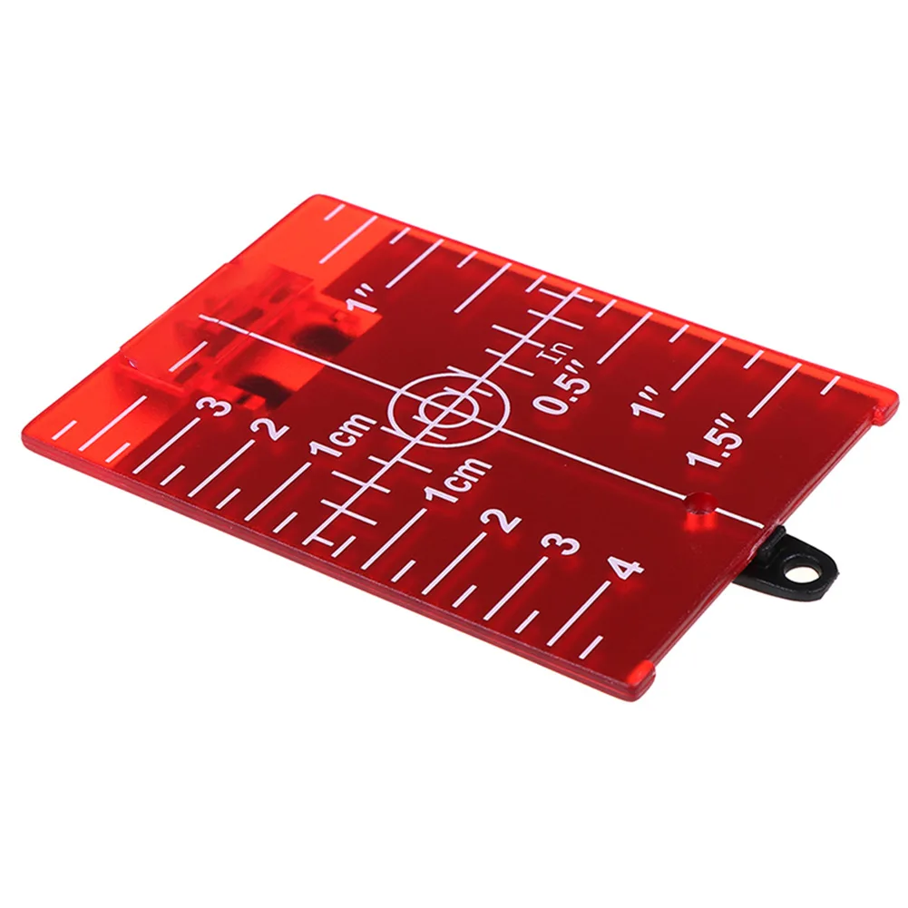 Suitable For All Line Lase Red Target Plate Card With Stand, Plastic Material, Indoor/Outdoor Use, Rectangle Shape